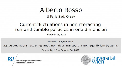 Preview of Alberto Rosso - Current fluctuations in noninteracting run-and-tumble particles in one dimension