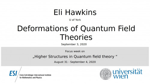 Preview of Eli Hawkins - Deformations of Quantum Field Theories