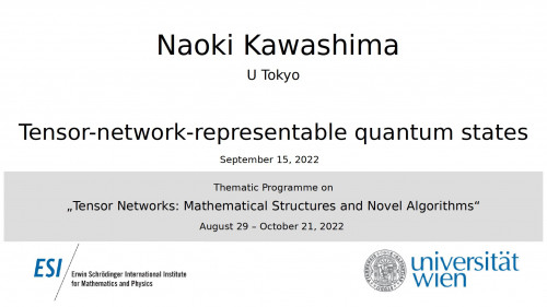 Preview of Naoki Kawashima - Tensor-network-representable quantum states