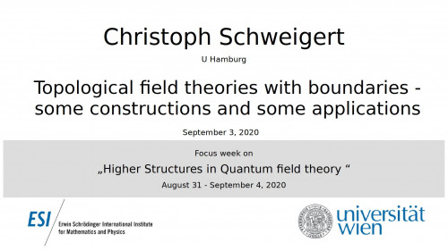 Preview of Christoph Schweigert - Topological field theories with boundaries - some constructions and some applications