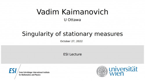 Preview of Vadim Kaimanovich - Singularity of stationary measures