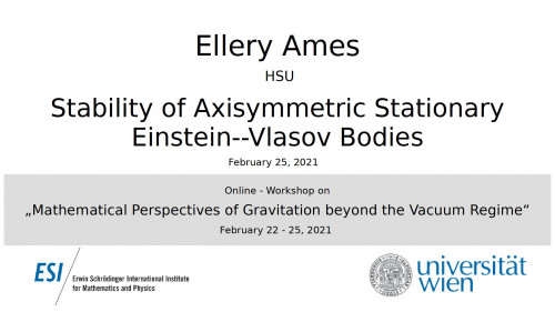 Preview of Ellery Ames - Stability of Axisymmetric Stationary Einstein--Vlasov Bodies