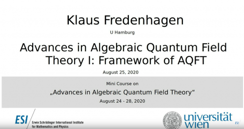 Preview of Klaus Fredenhagen - Advances in Algebraic Quantum Field Theory I: Framework of AQFT