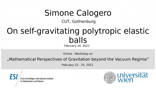 Preview of Simone Calogero - On self-gravitating polytropic elastic balls