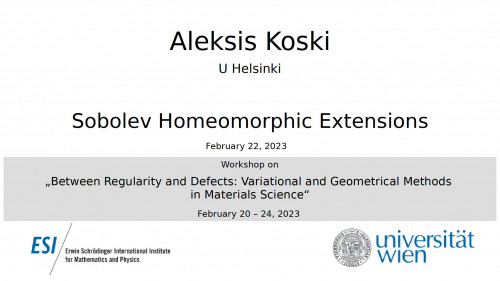 Preview of Aleksis Koski - Sobolev Homeomorphic Extensions