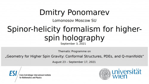 Preview of Dmitry Ponomarev - Spinor-helicity formalism for higher-spin holography