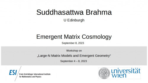Preview of Suddhasattwa Brahma - Emergent Matrix Cosmology
