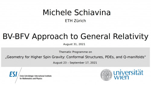 Preview of Michele Schiavina - BV-BFV Approach to General Relativity