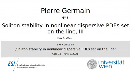 Preview of Soliton stability in nonlinear dispersive PDEs set on the line, III