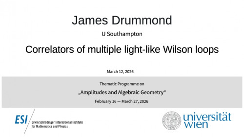 Preview of James Drummond - Correlators of multiple light-like Wilson loops