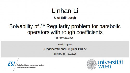 Preview of Linhan Li - Solvability of $L^p$ Regularity problem for parabolic operators with rough coefficients