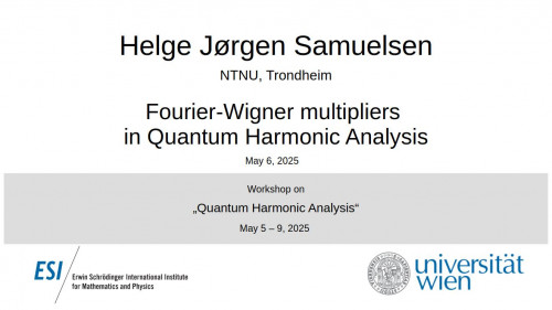 Preview of Helge Jørgen Samuelsen - Fourier-Wigner multipliers in Quantum Harmonic Analysis