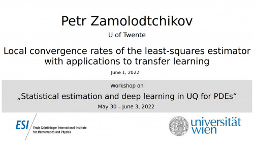 Preview of Petr Zamolodtchikov - Local convergence rates of the least-squares estimator with applications to transfer learning