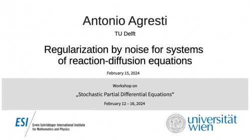 Preview of Antonio Agresti - Regularization by noise for systems of reaction-diffusion equations