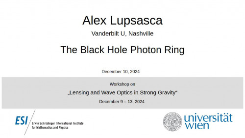 Preview of Alex Lupsasca - The Black Hole Photon Ring