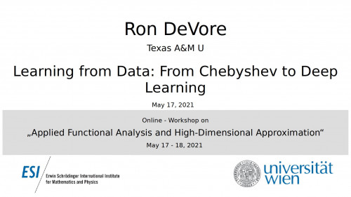 Preview of Learning from Data: From Chebyshev to Deep Learning