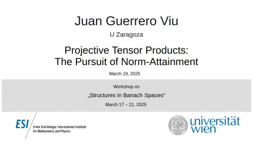 Preview of Juan Guerrero Viu - Projective Tensor Products: The Pursuit of Norm-Attainment