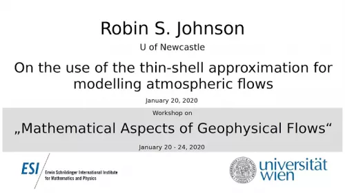 Preview of Robin S. Johnson - On the use of the thin-shell approximation for modelling atmospheric flows