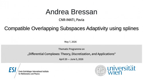 Preview of Andrea Bressan - Compatible Overlapping Subspaces Adaptivity using splines