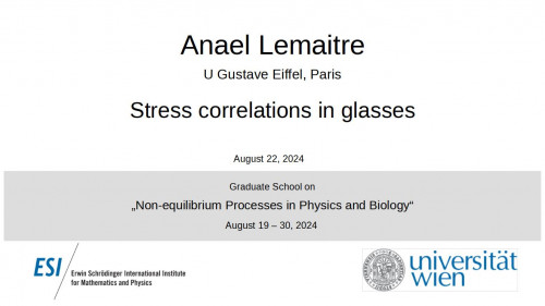 Preview of Anael Lemaitre - The potential energy landscape perspective on plasticity and flow I