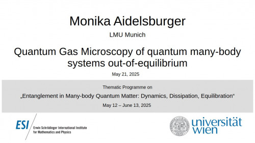 Preview of Monika Aidelsburger - Quantum Gas Microscopy of quantum many-body systems out-of-equilibrium