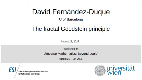 Preview of David Fernández-Duque - The fractal Goodstein principle