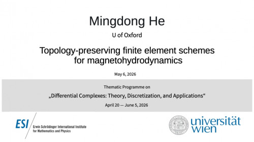 Preview of Mingdong He - Topology-preserving finite element schemes for magnetohydrodynamics