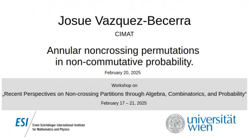 Preview of Josue Vazquez-Becerra - Annular noncrossing permutations in non-commutative probability.