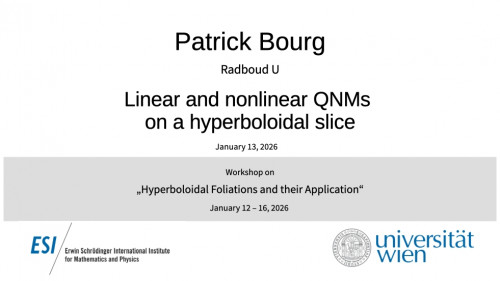Preview of Patrick Bourg - Linear and nonlinear QNMs on a hyperboloidal slice