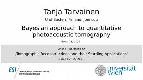 Preview of Bayesian approach to quantitative photoacoustic tomography