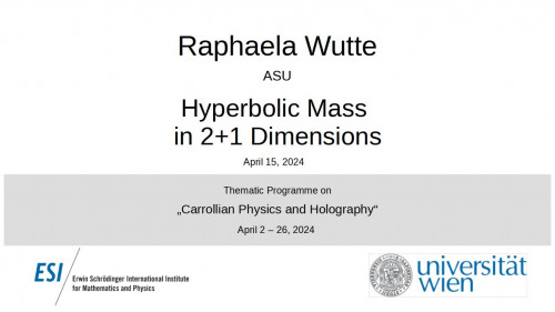 Preview of Raphaela Wutte - Hyperbolic Mass in 2+1 Dimensions