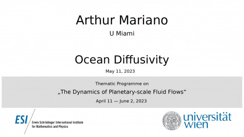 Preview of Arthur Mariano - Ocean Diffusivity