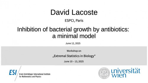 Preview of David Lacoste - Inhibition of bacterial growth by antibiotics: a minimal model