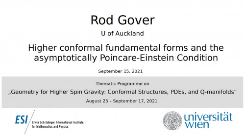Preview of Rod Gover - Higher conformal fundamental forms and the asymptotically Poincare-Einstein Condition
