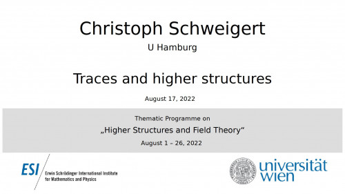 Preview of Christoph Schweigert - Traces and higher structures