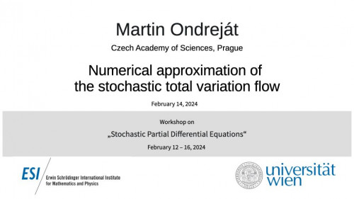 Preview of Martin Ondreját - Numerical approximation of the stochastic total variation flow
