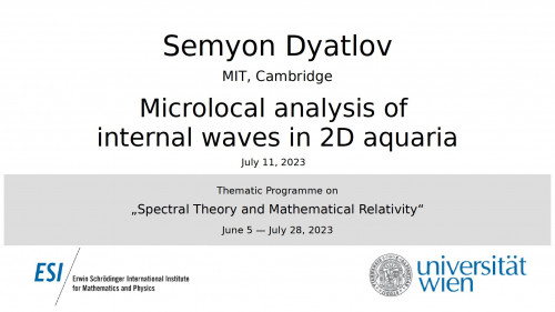 Preview of Semyon Dyatlov - Microlocal analysis of internal waves in 2D aquaria