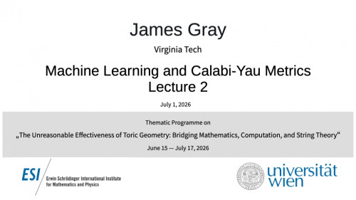 Preview of James Gray - Machine Learning and Calabi-Yau Metrics, Lecture 2