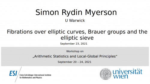 Preview of Simon Rydin Myerson - Fibrations over elliptic curves, Brauer groups and the elliptic sieve