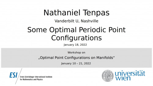 Preview of Nathaniel Tenpas - Some Optimal Periodic Point Configurations