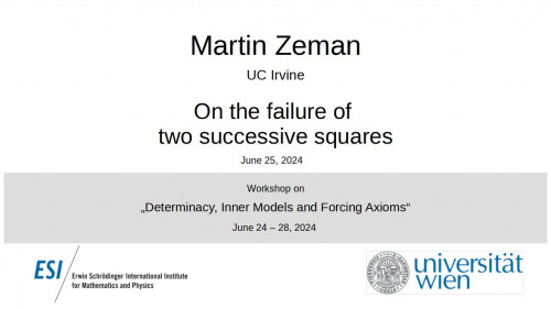 Preview of Martin Zeman - On the failure of two successive squares