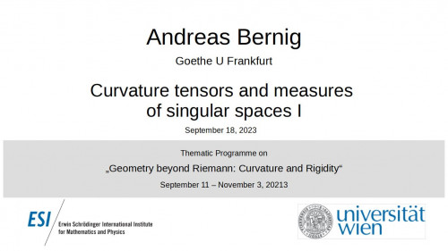 Preview of Andreas Bernig - Curvature tensors and measures of singular spaces I