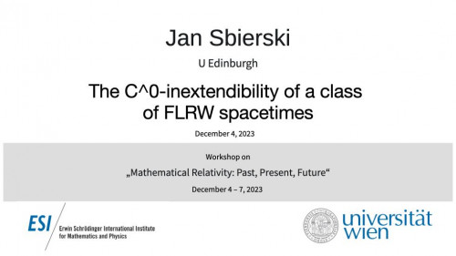 Preview of Jan Sbierski - The C^0-inextendibility of a class of FLRW spacetimes