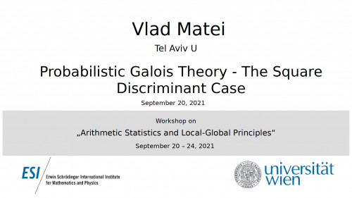 Preview of Vlad Matei - Probabilistic Galois Theory - The Square Discriminant Case