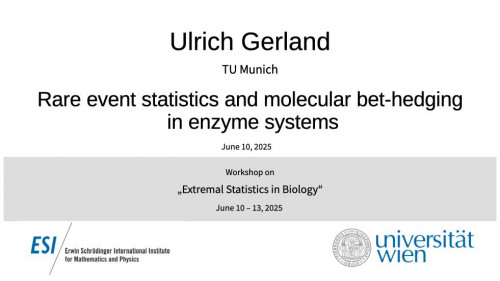 Preview of Ulrich Gerland - Rare event statistics and molecular bet-hedging in enzyme systems