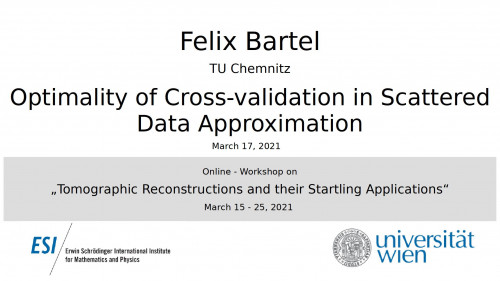 Preview of Optimality of Cross-validation in Scattered Data Approximation