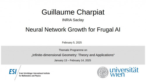Preview of Guillaume Charpiat - Neural Network Growth for Frugal AI : a functional analysis viewpoint