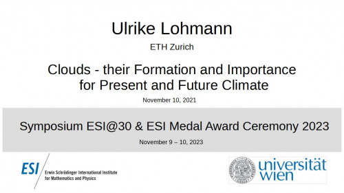 Preview of Ulrike Lohmann - Clouds - their Formation and Importance for Present and Future Climate