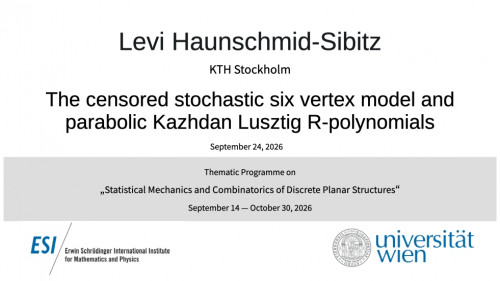 Preview of Levi Haunschmid-Sibitz - The censored stochastic six vertex model and parabolic Kazhdan Lusztig R-polynomials