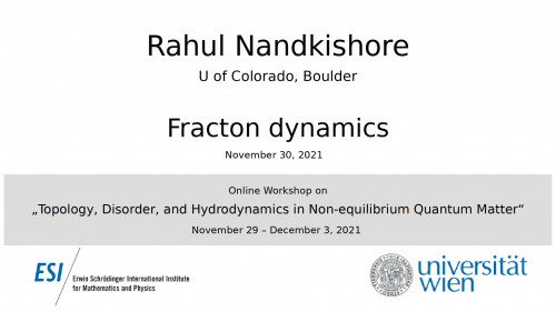 Preview of Rahul Nandkishore - Fracton dynamics